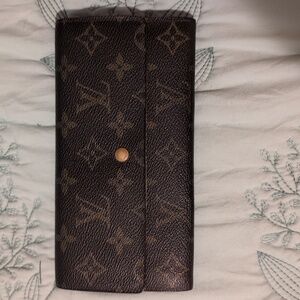 Louis Vuitton Dark Brown Sarah Monogram Wallet